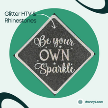 Load image into Gallery viewer, CUSTOM Design Glitter/Rhinestone Decorated Grad Cap Mortarboard Topper