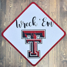 Load image into Gallery viewer, Glitter Grad Cap Topper: Texas Tech - Red Raiders