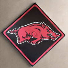 Load image into Gallery viewer, Bold Boards Graduation Cap Topper - University of Arkansas - Printed Finish - Razorbacks