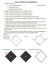 Load image into Gallery viewer, Bold Boards Graduation Cap Topper - University of Oklahoma - Printed Finish - OU - Sooners