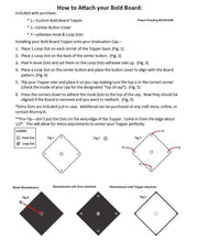 Load image into Gallery viewer, Bold Boards Graduation Cap Topper - Texas Tech - Printed Finish - Red Raiders