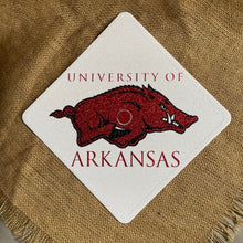 Load image into Gallery viewer, Glitter Grad Cap Topper: University of Arkansas - Razorbacks