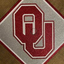 Load image into Gallery viewer, Glitter Grad Cap Topper: University of Oklahoma