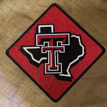 Load image into Gallery viewer, Glitter Grad Cap Topper: Texas Tech - Red Raiders