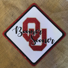 Load image into Gallery viewer, Glitter Grad Cap Topper: University of Oklahoma
