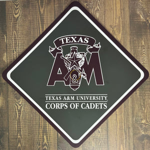 Grad Cap Topper Texas A&M - Matte Finish - Aggies