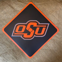 Load image into Gallery viewer, Grad Cap Topper Design Decorated  Oklahoma State University - Matte Finish - OSU