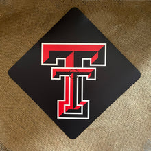 Load image into Gallery viewer, Grad Cap Topper Design Decorated-Texas Tech - Matte Finish - Red Raiders